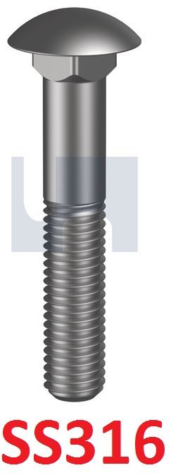 Cup Head Bolts SS316 A4