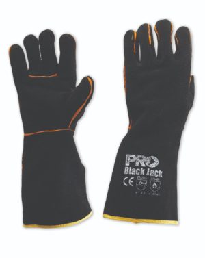 Black and Gold Welding Gloves