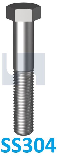 M8 SS304 Hex Bolts