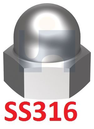 Metric SS316 Dome Nuts