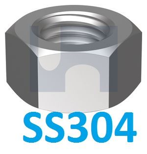 UNC SS304 Hex Nuts