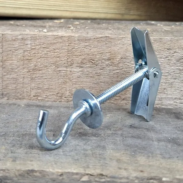 3/16X3" Spring Toggle Cup Hook Head Box Qty: 100 - Image 2