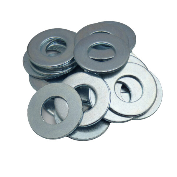 M8 Zinc Flat Washers Box 200