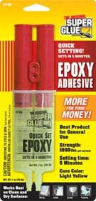 Instant Adhesives Super Glue 2 Part Epoxy Adhesive