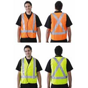 Day and Night Use Safety Vest with reflective tape