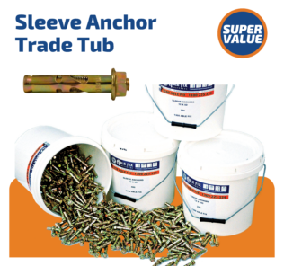 Sleeve Anchor Trade Tubs