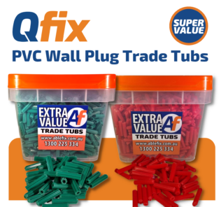 Qfix PVC Wall Plug Trade Tubs