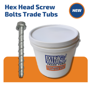 Hex Head Screw Bolts Trade Tubs