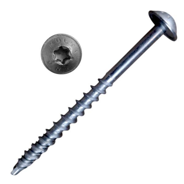 MultiOne Screws Contour Head (Dome) T30 B8 12g x 75mm Box 60