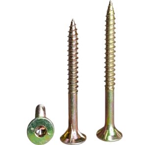 Type 17 Bugle Batten Screws Yellow Zinc