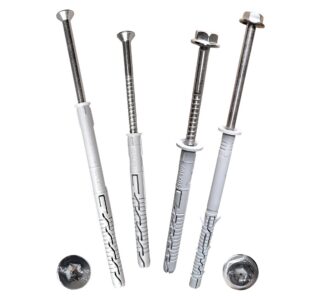 Stainless Steel Heavy Duty Qfix Frame-Gripz Plug & Screws